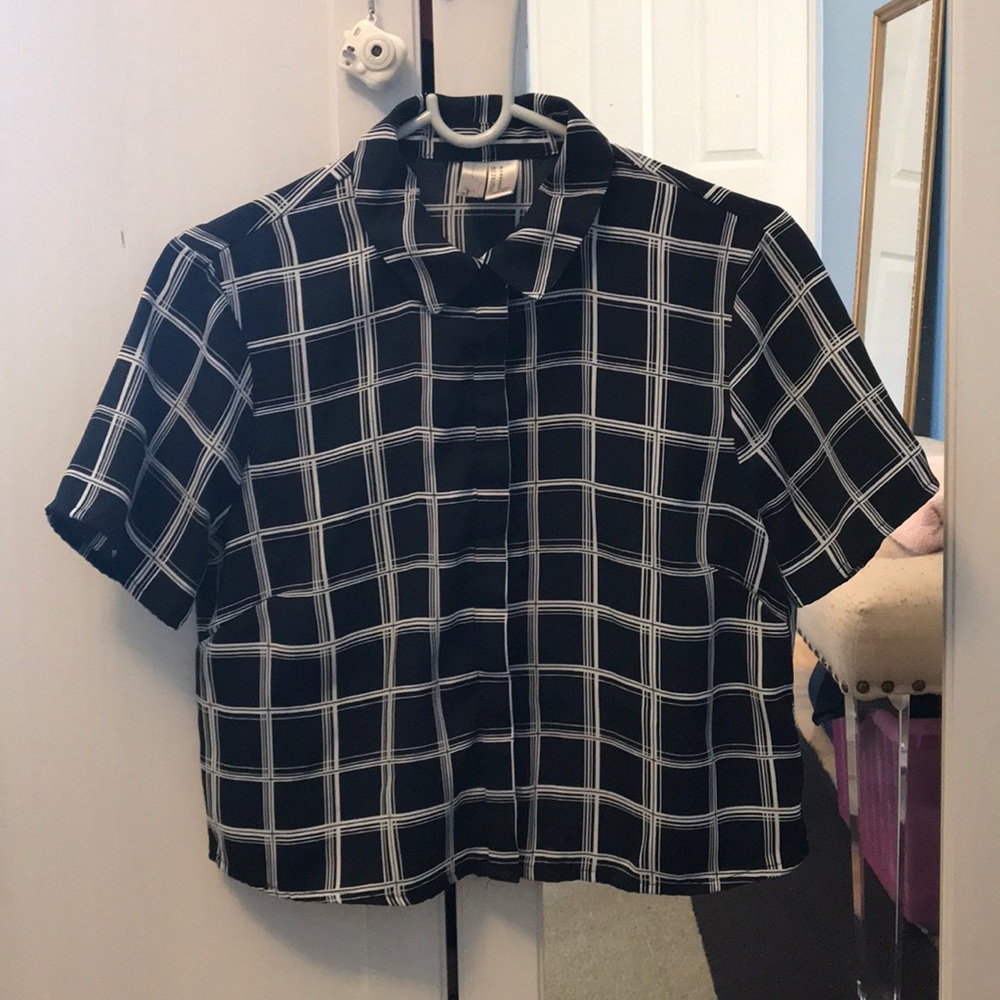 Forever 21 Windowpane Top